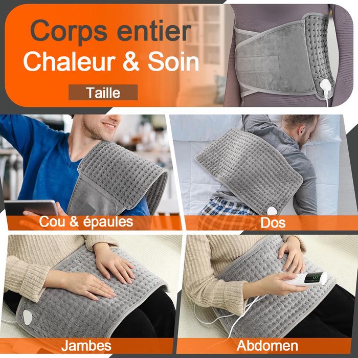 Coussin Chauffant Électrique Arrêt Automatique Protection Contre