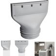 Adaptateur plat de tuyau pour climatiseur mobile 130/150 mm, raccord d'évacuation fenêtre, kit de ventilation compatible
