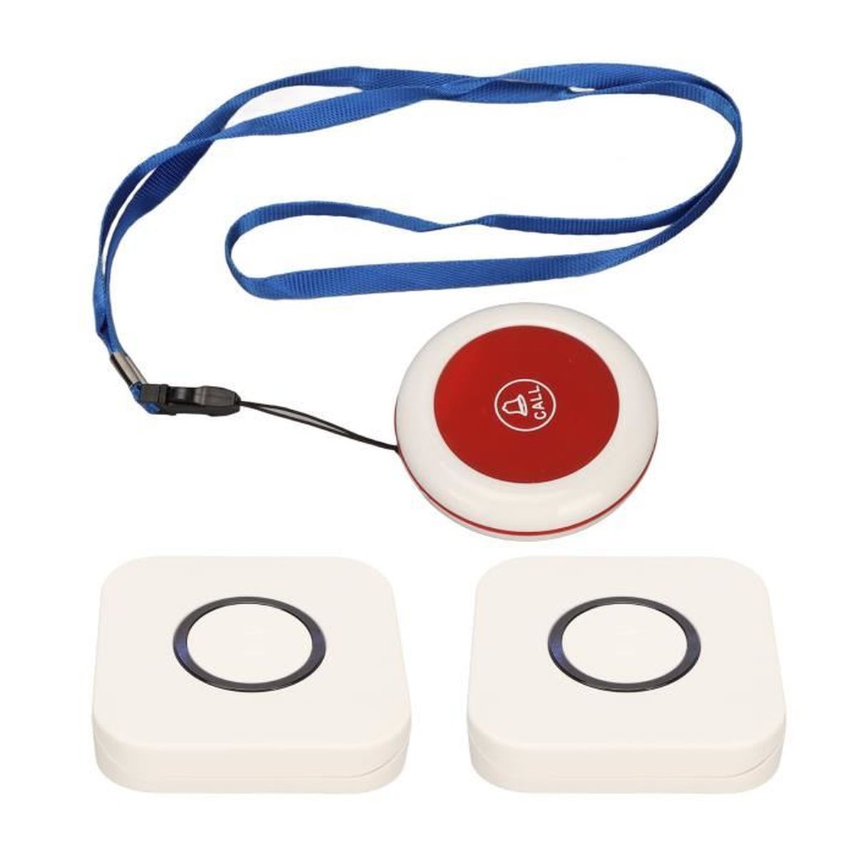 Système D'appel Sans Fil 2 En 1 – 2 Montres Récepteurs + 1 émetteur, Vibrations/sonnerie, IPX4, Pour Hôtels, Restaurants, Usines - 3