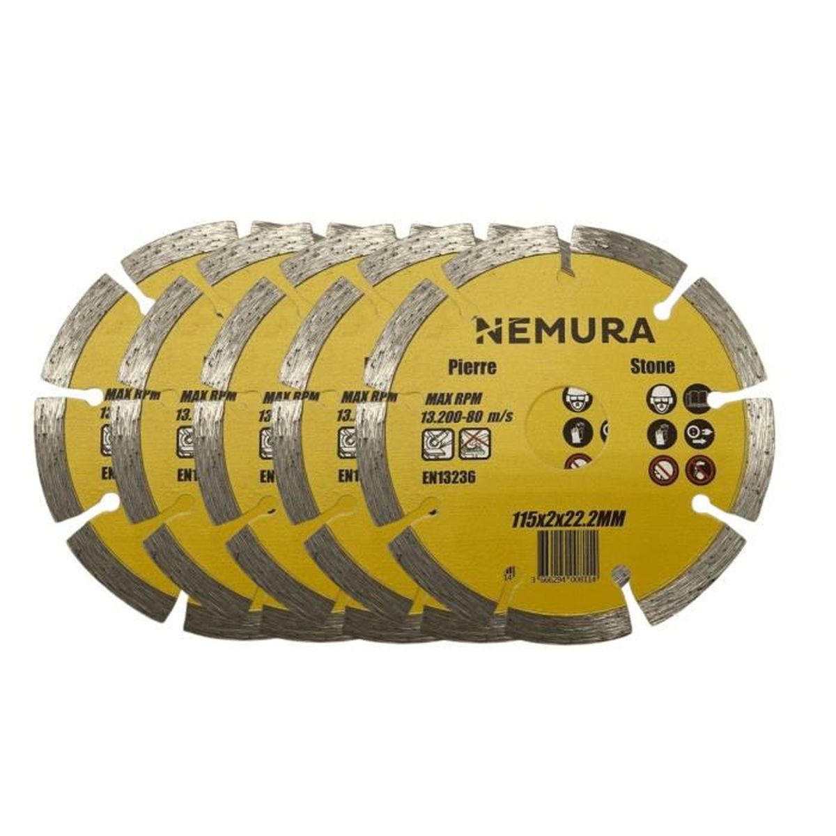 Disque Diamant Pour Joints (5,25 Mm D'épaisseur) 115 X 22,2 Mm