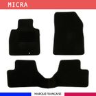AUTOSWEET Tapis de voiture - Sur Mesure pour MICRA (2010 - 2016) - 3 pièces - Tapis de sol antidérapant pour automobile