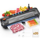 Emballeuse Sous Vide - FOSMET - Machine 5 en 1 - 20 Sacs Inclus - Modes Sec/Humide - 110W