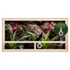 Repiterra® Terrarium 100x50x50cm en bois pour reptiles et amphibiens avec aérations latérales