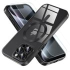 Coque pour iPhone 13 Pro - YAEFDD - Protection militaire - Anti-jaunissement - Transparent noir - Souple