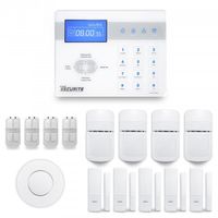 Alarme maison sans fil ICE-Bi 4 à 5 pièces mouvement + intrusion + détecteur de fumée - Compatible Box