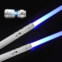 Lot de 2 sabres laser 77,8 cm avec effet sonore RVB 7 couleurs changeables FX sabre laser rechargeable portable épée jouet