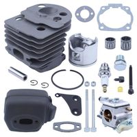 Cylindre Piston Carburateur Silencieux Verrouiller Kit pour HUSQVARNA 51 55 Scie 503 60 91-72 
