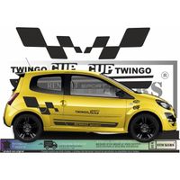 Renault Twingo Cup  - NOIR - Kit Complet - Tuning Sticker Autocollant Graphic Decals