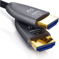 CSL - Cable HDMI 2.0b fibre optique 3m 4k 60Hz, HDR, 3D, ARC, CEC, HDCP 2.2, YUV 4x4x4, 2.0, 2.0a, 3 m, 3 metres Optic fiber 