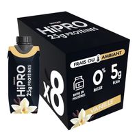 Boissons protéinées HiPro - Vanilla Pack de 8