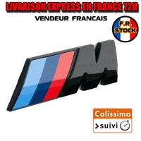 Logo M BMW Noir Coffre Sigle 3D Sport 73 mm Embleme Badge Malle Série 1 2 3 4 5