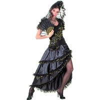 Déguisement danseuse de flamenco femme - Marque - Noir/doré - Adulte - Intérieur