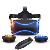 Lunettes VR Casque de réalité virtuelle avec télécommande pour Films VR 3D Jeux VR Réglable Pupille Anti Bluelight Eye Care UNE