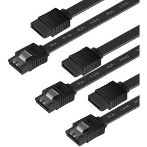 Benfei Lot de 3 câbles SATA III 6 Gbit/s 45,7 cm 