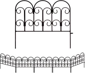 CLÔTURE - GRILLAGE Lot de 5 panneaux de clôtures décoratives de jardi