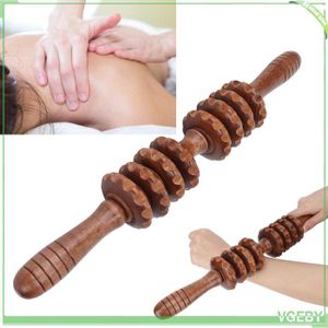 Rouleau De Massage En Bois Avec 10 Billes - Outil De