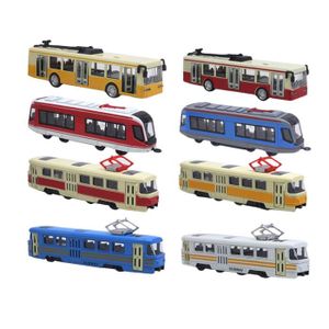 Bus Modèle Display Collectibles Jouet Grande Roue Cadeau Pour Jeunes Enfants Train 