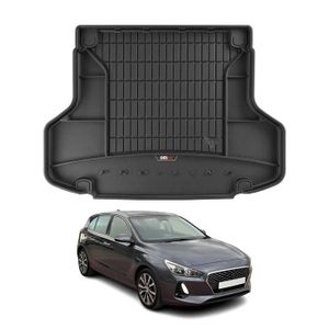AMENAS Tapis De Coffre Voiture Pour Hyundai I20 III 2020-2024, Tapis Coffre Voiture Tout Compris,Tapis DE Coffre Sur Mesure, Accessoires Intérieurs,All Black