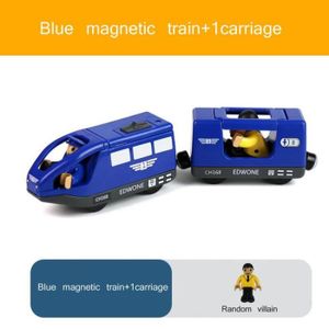 A07 - Jouets De Train Électrique En Bois Moulé Pour Enfants, Locomotive  Magnétique, Voiture De Marque Biro, F