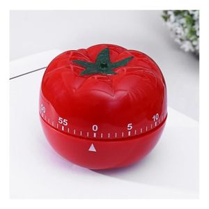 JoyFan Tomate Rappel de minuteur de Cuisine mécanique Cuisson Réveil Dessin animé Minuteur Minuteur de Cuisson Plastique Taille Unique Red