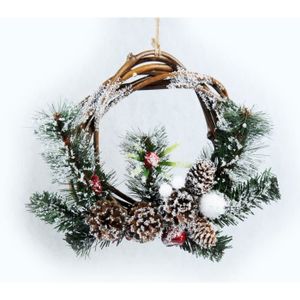 Sparkle Glitter Argent Oiseau de Noël Arbre de Noel à suspendre décoration Rond Pendentif