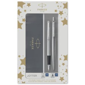 Black Ink Fin Point JOTT Parker Jotter Stylo à Bille Garnitures Chromées Bleu Roi 