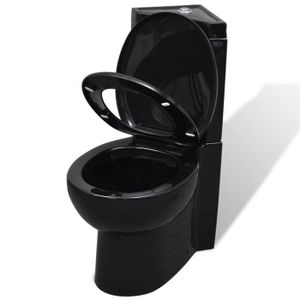 WC - TOILETTES SIB#WC Cuvette céramique Noir 37 x 68 x 79 cm Toilettes