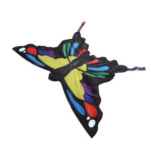 CERF-VOLANT Shipenophy Cerf-volant animal Cerf-volant coloré en forme d'animal, ligne unique, papillon jaune, pour débutants, jeux detachee