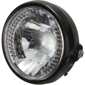 PHARES - OPTIQUES 7 pouces phare de moto rond halogene lampe H4 ampo