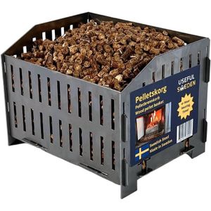 POÊLE À BOIS USEFUL SWEDEN - Brûleur à granulés de bois pour poêle à bois ou cheminée ouverte, acier suédois, (P x L x H) 17,7 x 24 x 17 cm, 20