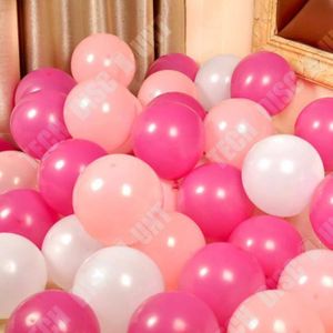 BALLON DÉCORATIF  TD® Lot de 100 pièces de Ballons Gonflable -Rose +
