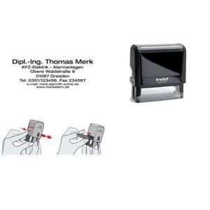 Cartouche D'encre Noire Pour Tampon Printy/Trodat 4915 - Lot De 10 Cartouches - 2