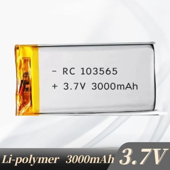 Batterie 3,7V 750mAh Pour Babyphone Lullaby Bay LB603 - Lithium 2 Broches - Remplacement Facile