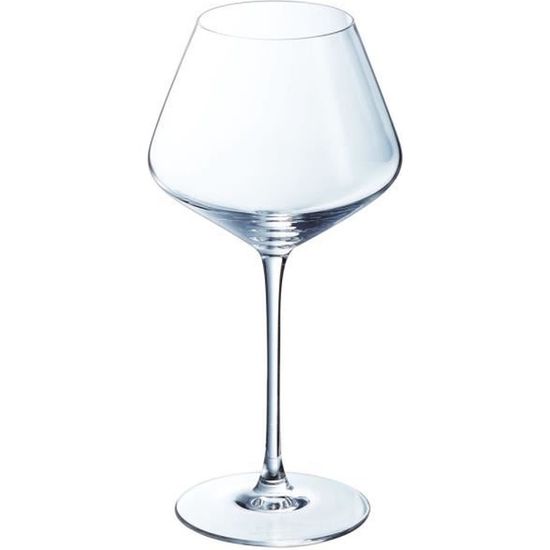 6 verres à vin rouge 52cl Ultime - Cristal d'Arques - Cristallin moderne