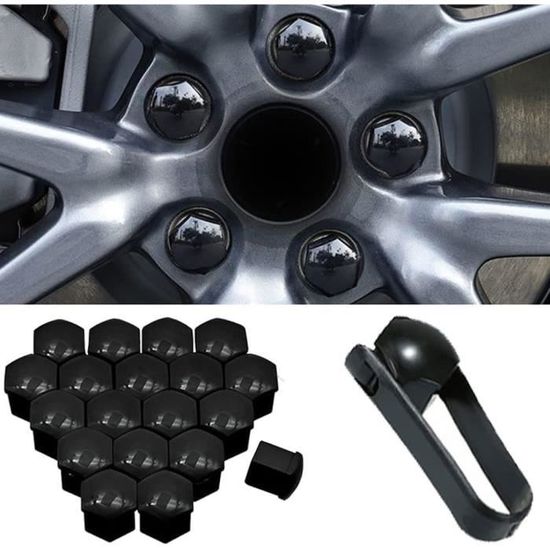20 Capuchons D'écrou Pour Audi RS Q3/Q8/SQ2/SQ5/SQ7/SQ8 E-tron - Argent 17 Mm - Protection Contre La Poussière Et La Corrosion - 8