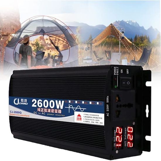 Duokon Onduleur à Onde Sinusoïdale Pure 500 W Onduleur De Voiture 500W