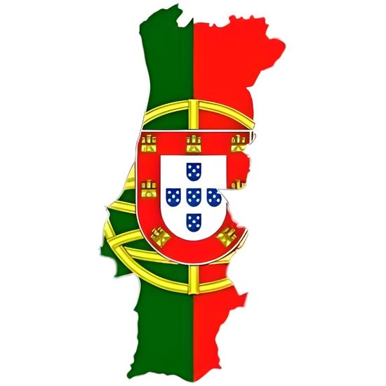 Autocollant sticker vinyl voiture moto adhesif carte drapeau portugal portugais