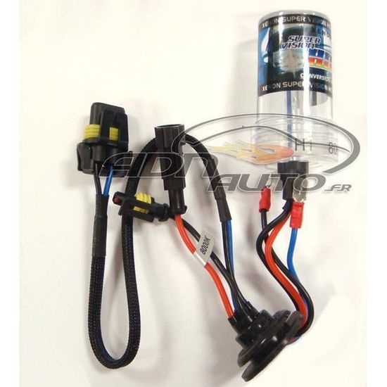 Kit 2 Ampoules Xenon H7 8000K 55W Pour Voiture Ou Moto - Bleu, 3500 Lumens