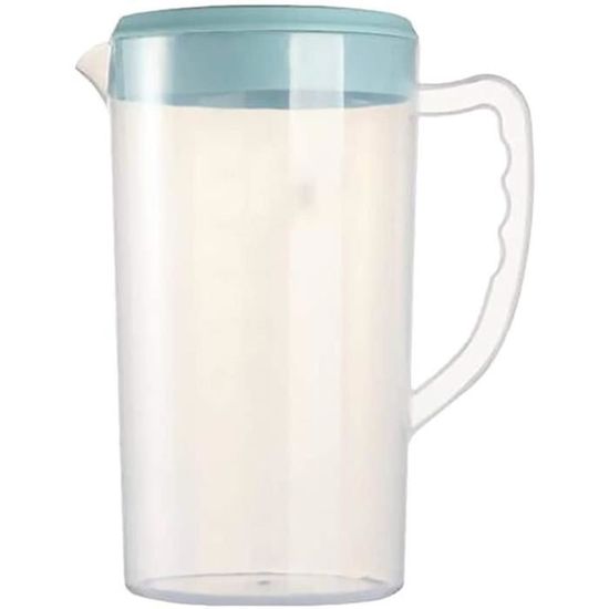 Cabilock Grand pichet vert en plastique pour le stockage de boissons et jus