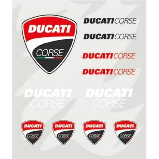 Drapeau Ducati Corse Officiel MotoGP Noir - 140 X 90 Cm, 100% Polyester