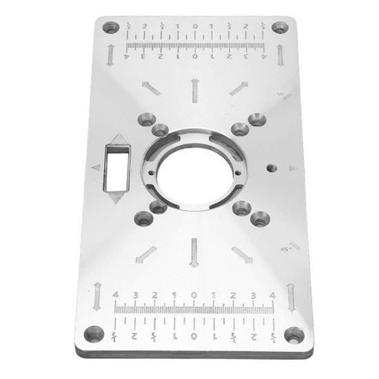 Kit Levage Plaque Insert Pour Table De Routeur - Aluminium, Pour Moteurs De 65 Mm De Diamètre