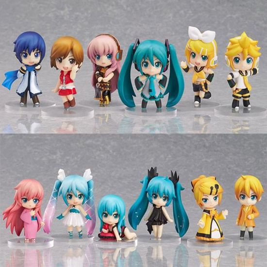 LOT DE 2 mini figurines Hatsune Miku CINNAMOROLL SEGA SANRIO neuves