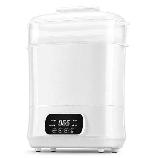 Chauffe-biberon 8 En 1 Avec Stérilisateur - Réchauffe Lait En 2-5 Min, Stérilisation Vapeur 3-7 Min, Décongélation, Sans BPA - 10