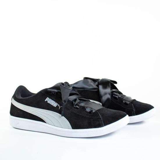puma vikky ribbon noir vernis