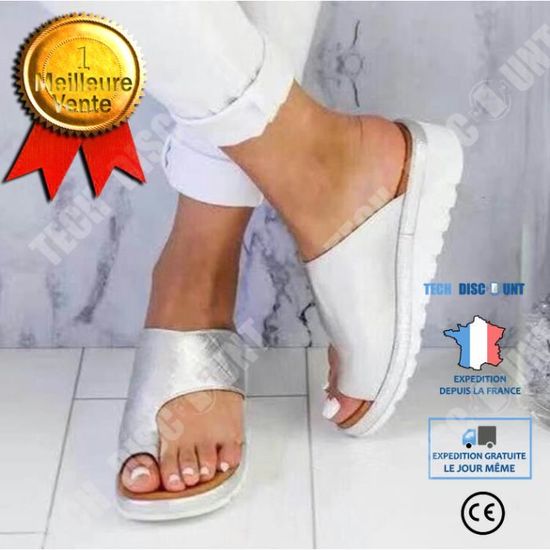 Sandales Compensées Femme Brillantes à Paillettes - Chaussures D'Été Respirantes