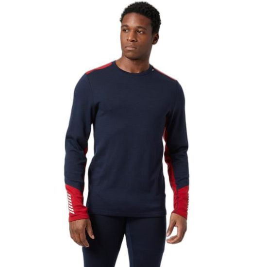 Pantalon Technique Homme Helly Hansen LIFA Mérinos - Couche De Base Noir Taille M