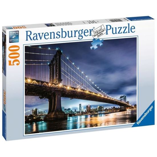Puzzle 500 pièces - New York, paysage urbain - Ravensburger