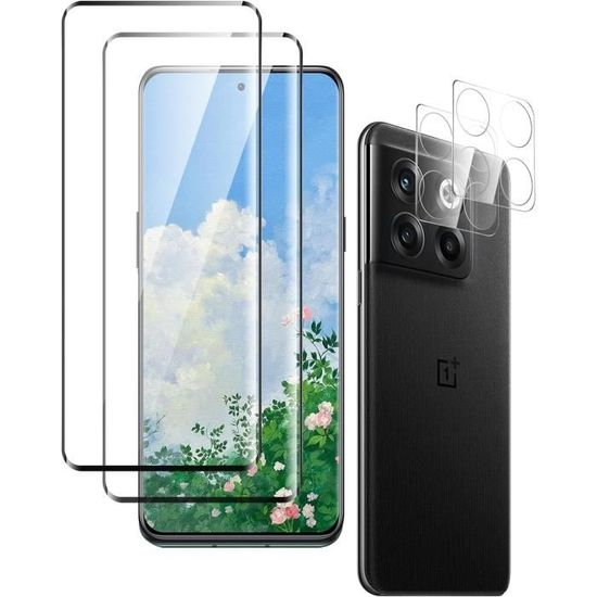 Films Protection Verre Trempé OnePlus 10T 5G – Lot De 2, Transparent, Neuf