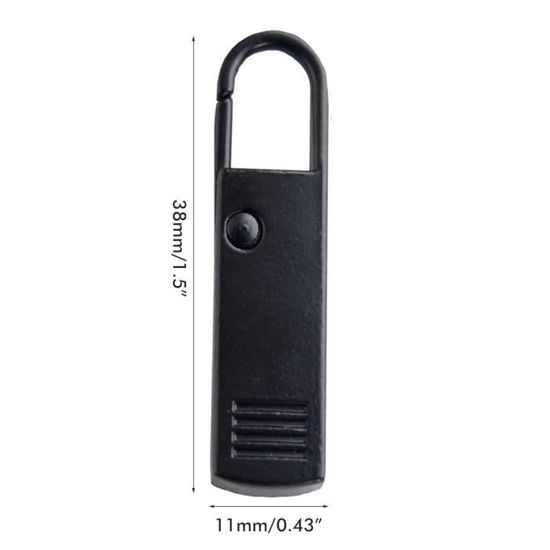 Tirette Longue Perles Pour Fermeture Éclair Robe & Bottes - Noir, 60 Cm, Facilite La Fermeture