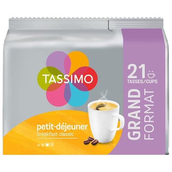 Lot de 2 - Tassimo Petit déj Classic café en dosettes x24 - 199 g -  Cdiscount Au quotidien